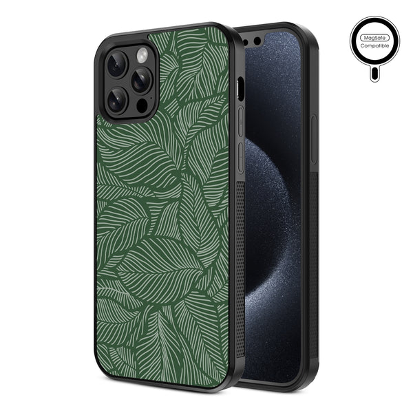 MyBat Design Lab Series MagSafe Case for Apple iPhone 12 / 12 Pro (6.1) - Leaves - MIP12PCSLESMSM125-2.jpg