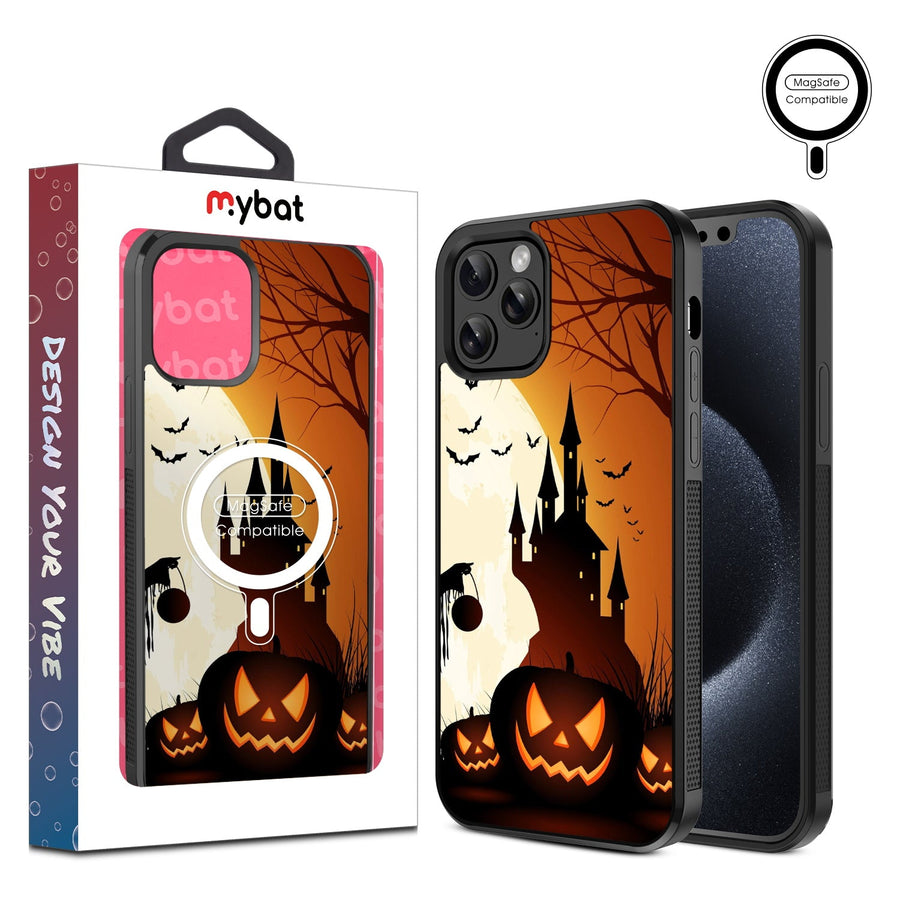 MyBat Design Lab Series MagSafe Case for Apple iPhone 12 / 12 Pro (6.1) - Spooky Pumpkin Patch