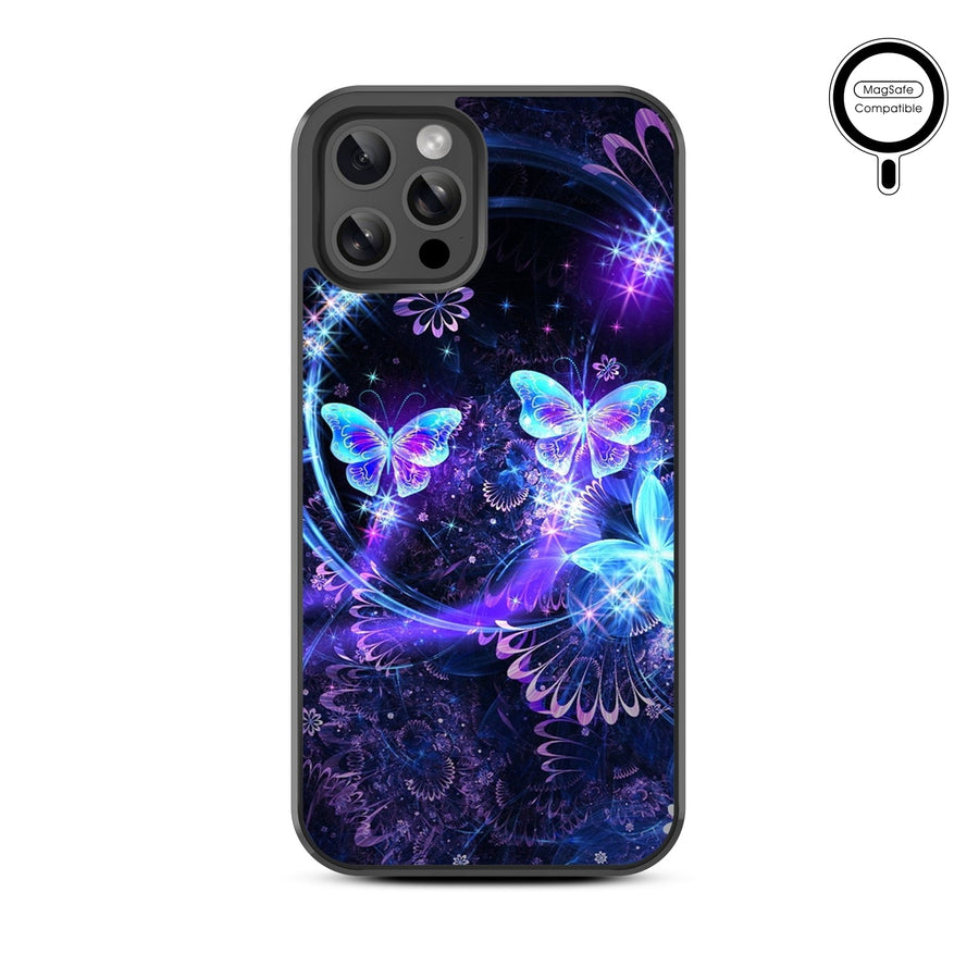 MyBat Design Lab Series MagSafe Case for Apple iPhone 12 / 12 Pro (6.1) - Butterfly Magic
