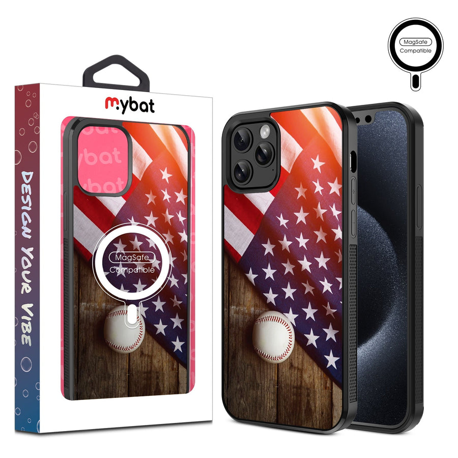 MyBat Design Lab Series MagSafe Case for Apple iPhone 12 / 12 Pro (6.1) - Patriotic Pitch