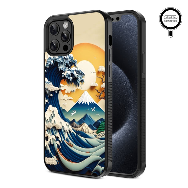 MyBat Design Lab Series MagSafe Case for Apple iPhone 12 / 12 Pro (6.1) - The Great Wave - MIP12PCSLESMSM177-2.jpg