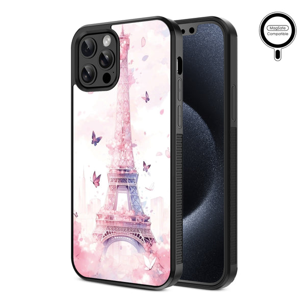 MyBat Design Lab Series MagSafe Case for Apple iPhone 12 / 12 Pro (6.1) - Parisian Butterflies - MIP12PCSLESMSM182-2.jpg