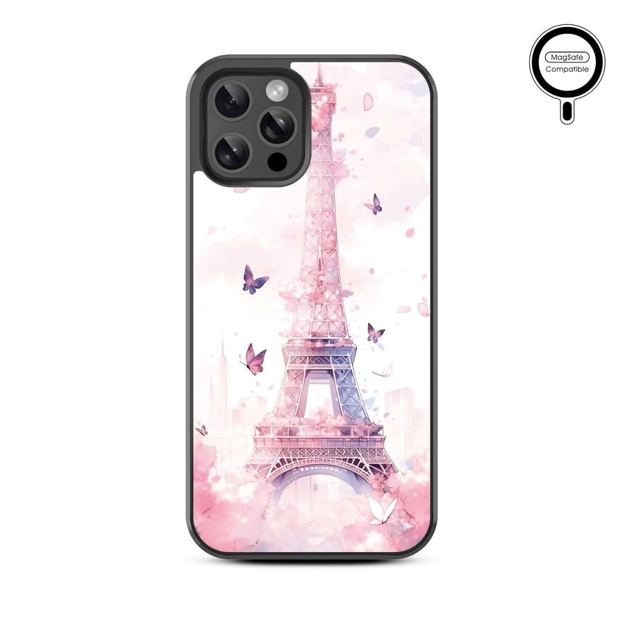 MyBat Design Lab Series MagSafe Case for Apple iPhone 12 / 12 Pro (6.1) - Parisian Butterflies