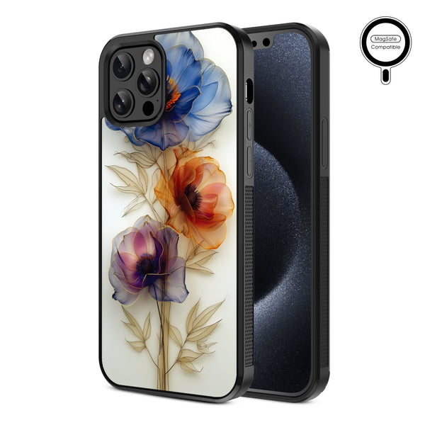 MyBat Design Lab Series MagSafe Case for Apple iPhone 12 / 12 Pro (6.1) - Pressed Flowers - MIP12PCSLESMSM185-2.jpg