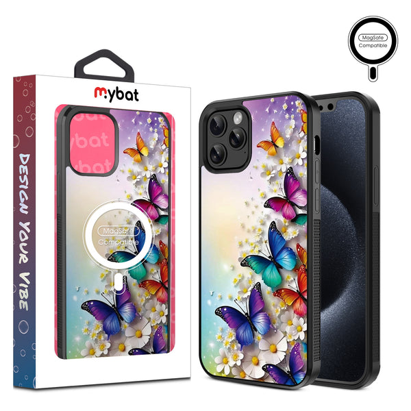MyBat Design Lab Series MagSafe Case for Apple iPhone 12 / 12 Pro (6.1) - Rainbow Butterflies - MIP12PCSLESMSM187-1.jpg