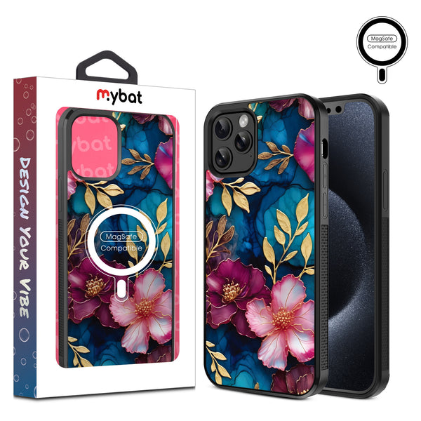 MyBat Design Lab Series MagSafe Case for Apple iPhone 12 / 12 Pro (6.1) - Gilded Petals - MIP12PCSLESMSM188-1.jpg