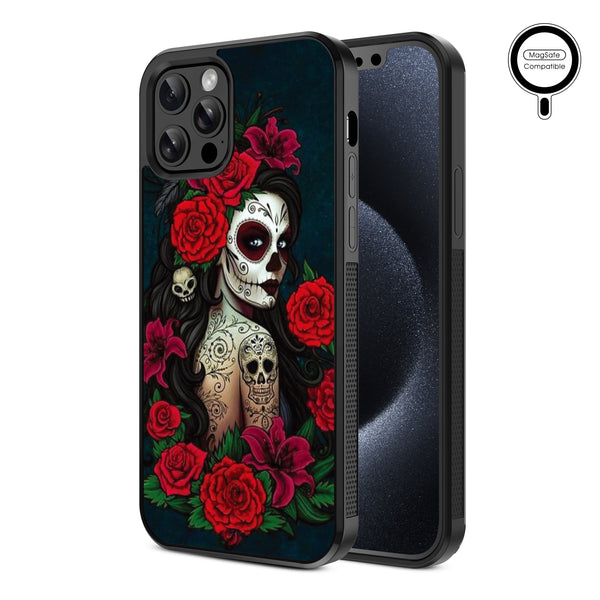 MyBat Design Lab Series MagSafe Case for Apple iPhone 12 / 12 Pro (6.1) - Lady Of The Dead - MIP12PCSLESMSM189-2.jpg