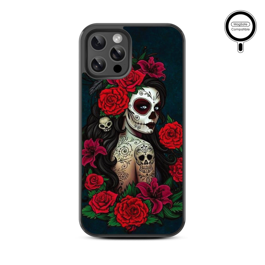 MyBat Design Lab Series MagSafe Case for Apple iPhone 12 / 12 Pro (6.1) - Lady Of The Dead