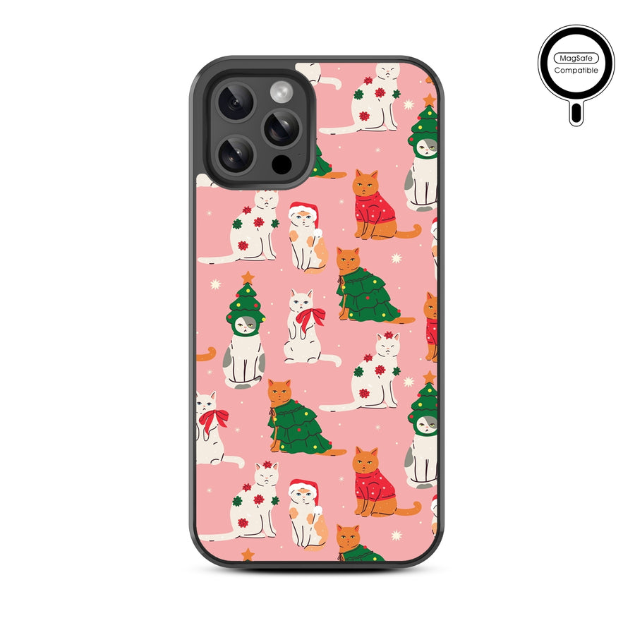 MyBat Design Lab Series MagSafe Case for Apple iPhone 12 / 12 Pro (6.1) - Meowy Christmas - MIP12PCSLESMSM286-3.jpg