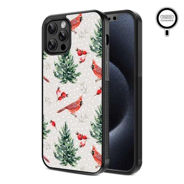 MyBat Design Lab Series MagSafe Case for Apple iPhone 12 / 12 Pro (6.1) - Winter Cardinals - MIP12PCSLESMSM298-2.jpg