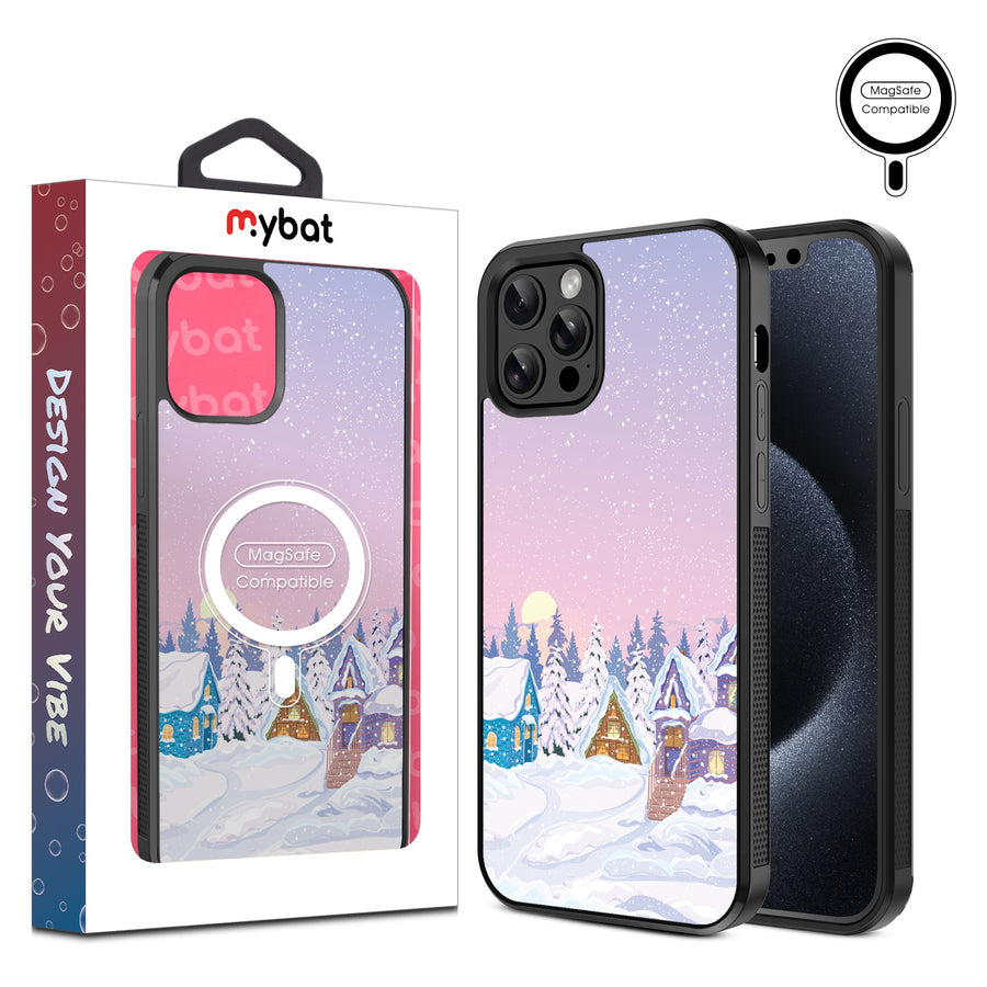 MyBat Design Lab Series MagSafe Case for Apple iPhone 12 / 12 Pro (6.1) - Snow Globe Village - MIP12PCSLESMSM304-1.jpg