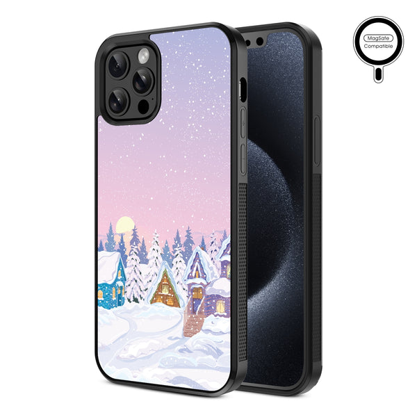 MyBat Design Lab Series MagSafe Case for Apple iPhone 12 / 12 Pro (6.1) - Snow Globe Village - MIP12PCSLESMSM304-2.jpg