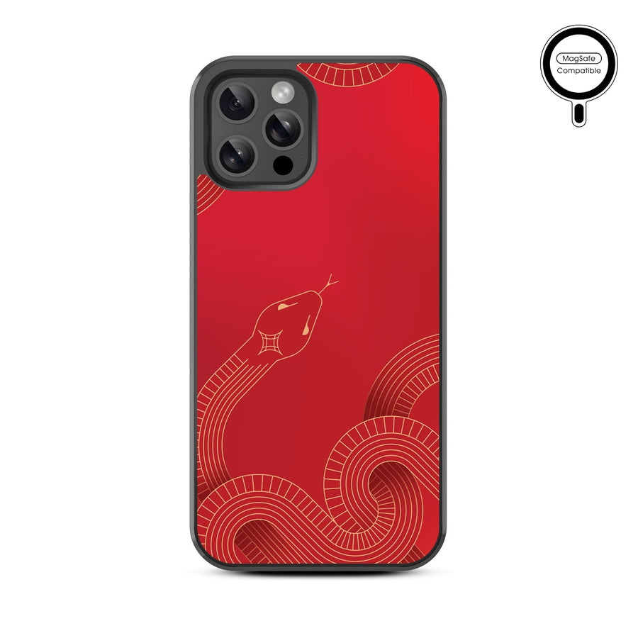 MyBat Design Lab Series MagSafe Case for Apple iPhone 12 / 12 Pro (6.1) - Slithering into a New Year