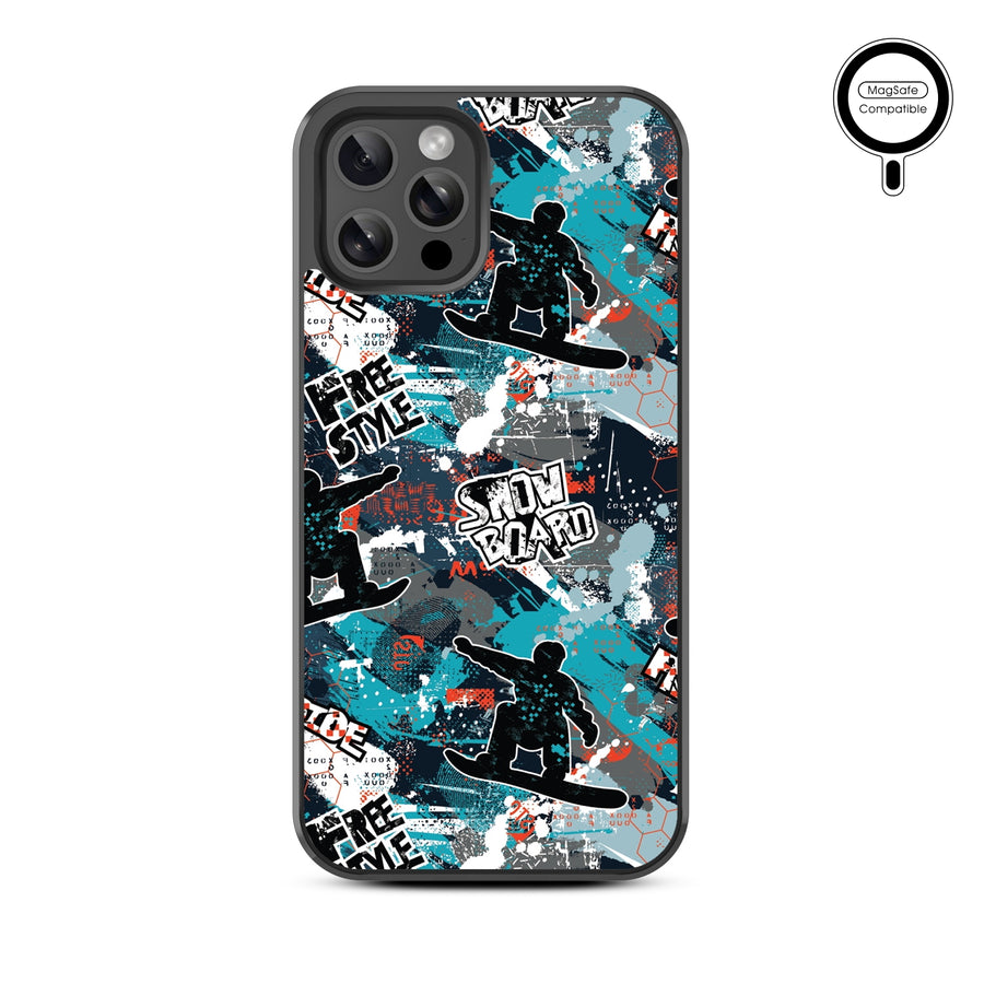 MyBat Design Lab Series MagSafe Case for Apple iPhone 12 / 12 Pro (6.1) - Shredding Freestyle - MIP12PCSLESMSM326-3.jpg