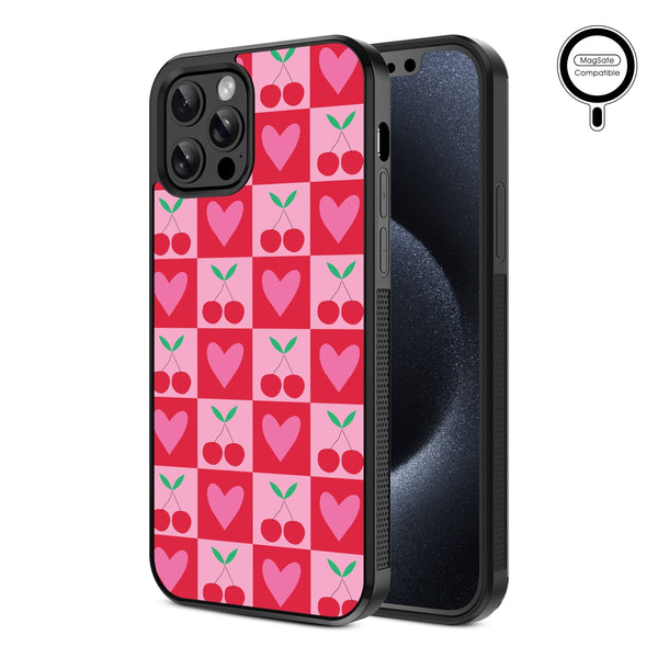 MyBat Design Lab Series MagSafe Case for Apple iPhone 12 / 12 Pro (6.1) - Cherry Hearts - MIP12PCSLESMSM334-2.jpg