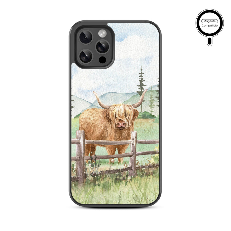 MyBat Design Lab Series MagSafe Case for Apple iPhone 12 / 12 Pro - Highland Cow