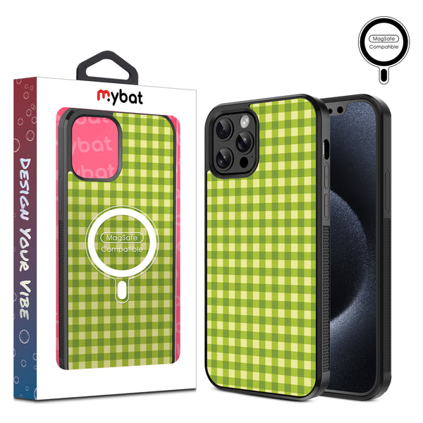 MyBat Design Lab Series MagSafe Case for Apple iPhone 12 / 12 Pro - Green Gingham - MIP12PCSLESMSM476-1.jpg