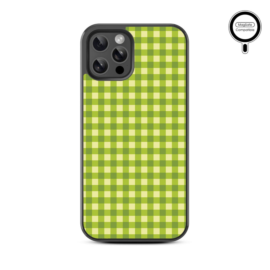 MyBat Design Lab Series MagSafe Case for Apple iPhone 12 / 12 Pro - Green Gingham