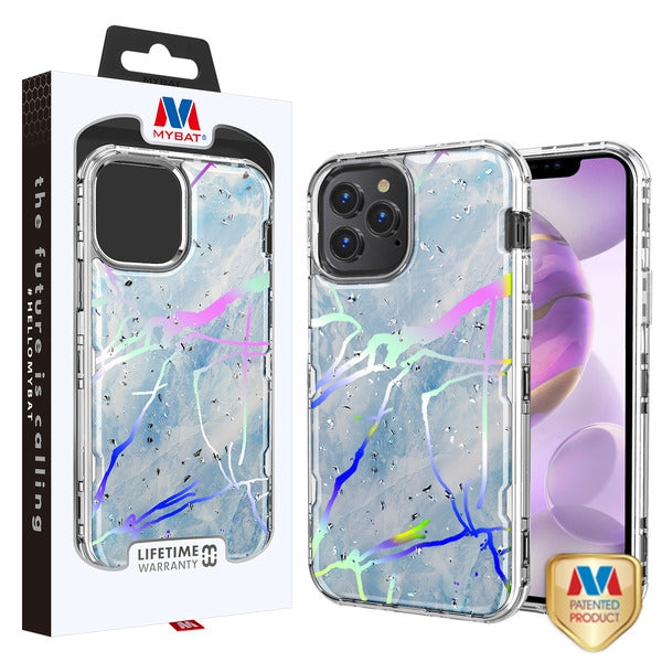 MyBat TUFF Kleer Hybrid Case for Apple iPhone 12 Pro Max - Blue Marbling / Electroplating Silver - MIP12PMCSE4TM203-1.jpg