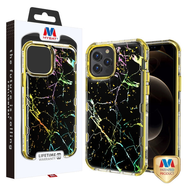 MyBat TUFF Kleer Hybrid Case for Apple iPhone 12 Pro Max - Black Marbling / Electroplating Gold - MIP12PMCSE4TM204-1.jpg