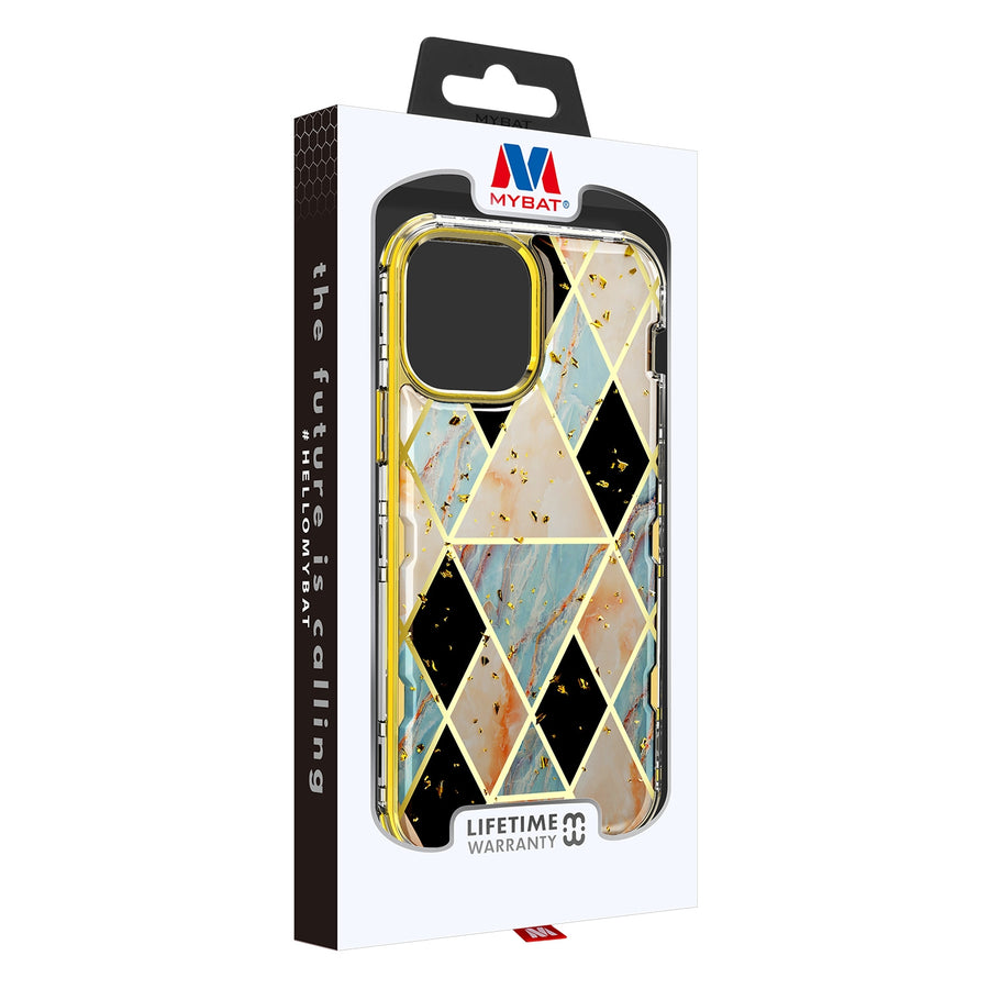 MyBat TUFF Kleer Hybrid Case for Apple iPhone 12 Pro Max - Electroplated Blue Marble / Electroplating Gold - MIP12PMCSE4TM254-6.jpg