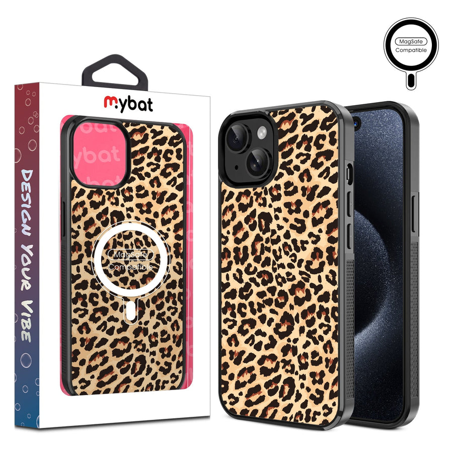 MyBat Design Lab Series MagSafe Case for Apple iPhone 17e / 16e / 14 / 13 - Leopard Print