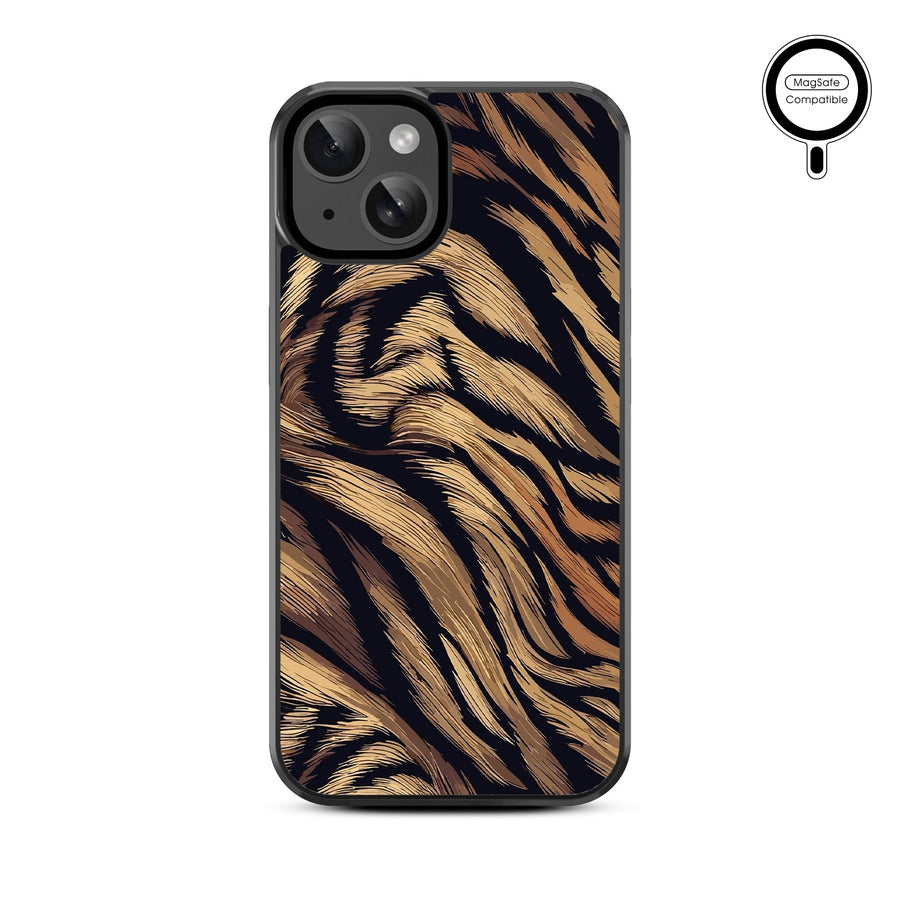 MyBat Design Lab Series MagSafe Case for Apple iPhone 17e / 16e / 14 / 13 - Tiger Fur