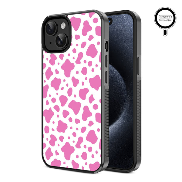 MyBat Design Lab Series MagSafe Case for Apple iPhone 17e / 16e / 14 / 13 - Pink Cow Print - MIP13CSLESMSM015-2.jpg