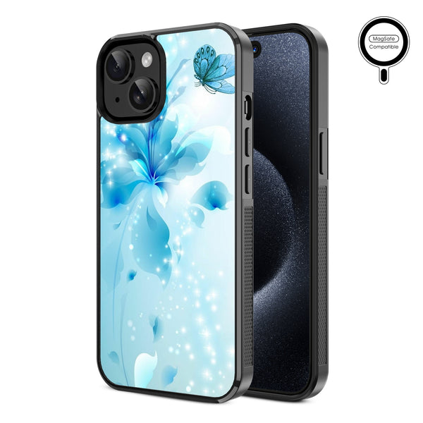 MyBat Design Lab Series MagSafe Case for Apple iPhone 17e / 16e / 14 / 13 - Butterfly & Flowers - MIP13CSLESMSM020-2.jpg
