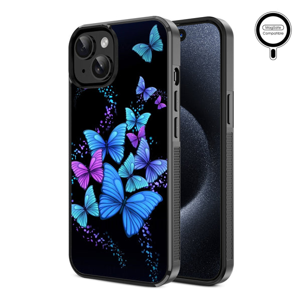 MyBat Design Lab Series MagSafe Case for Apple iPhone 17e / 16e / 14 / 13 - Butterfly Night - MIP13CSLESMSM021-2.jpg