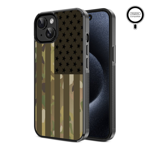 MyBat Design Lab Series MagSafe Case for Apple iPhone 17e / 16e / 14 / 13 - Military Camouflage American Flag - MIP13CSLESMSM054-2.jpg