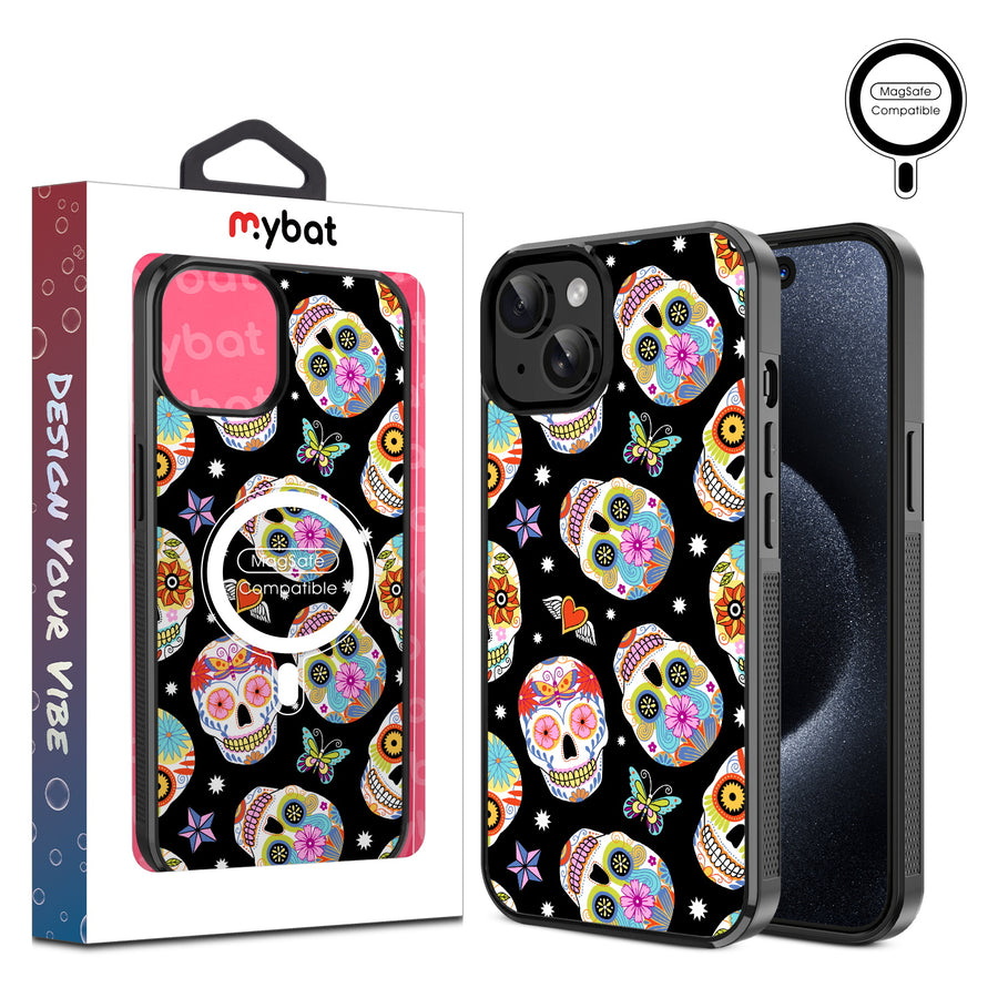 MyBat Design Lab Series MagSafe Case for Apple iPhone 17e / 16e / 14 / 13 - Day of the Dead - MIP13CSLESMSM056-1.jpg