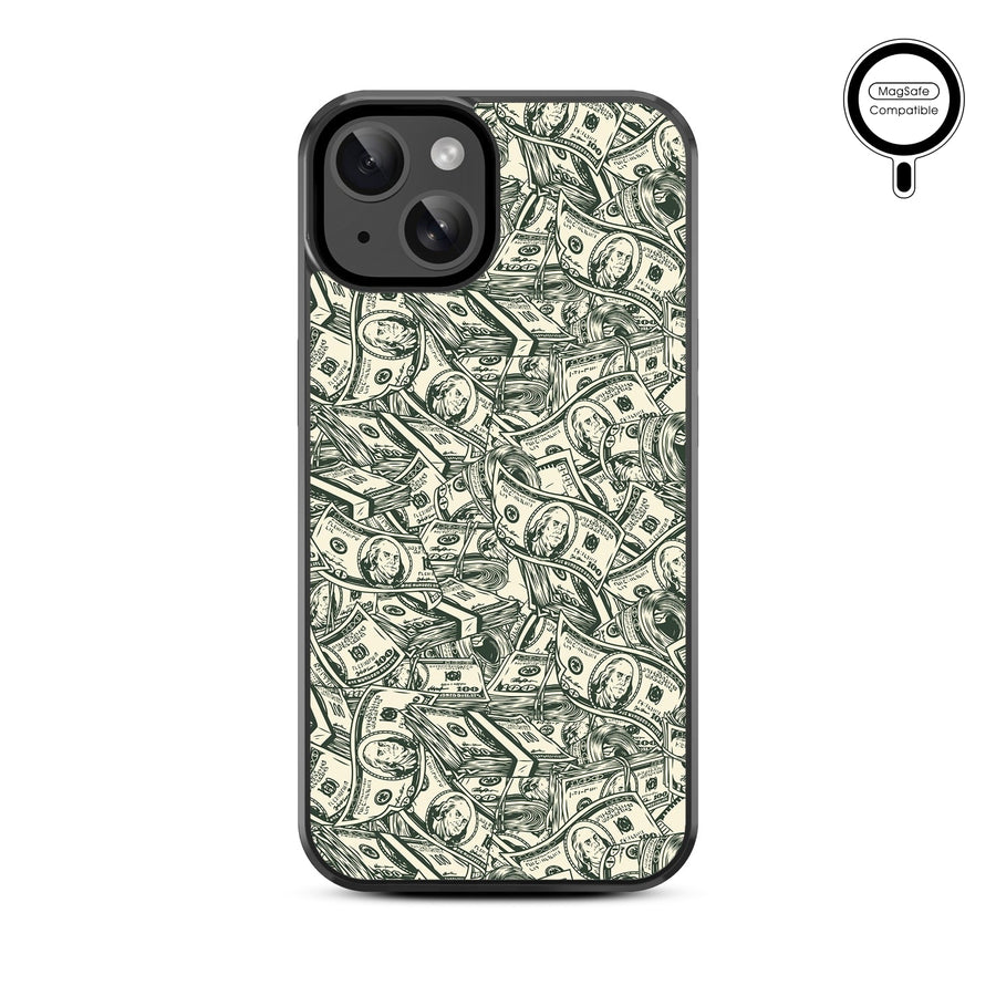 MyBat Design Lab Series MagSafe Case for Apple iPhone 17e / 16e / 14 / 13 - Money Stack