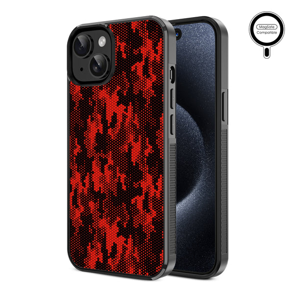 MyBat Design Lab Series MagSafe Case for Apple iPhone 17e / 16e / 14 / 13 - Red Digital Camouflage - MIP13CSLESMSM086-2.jpg