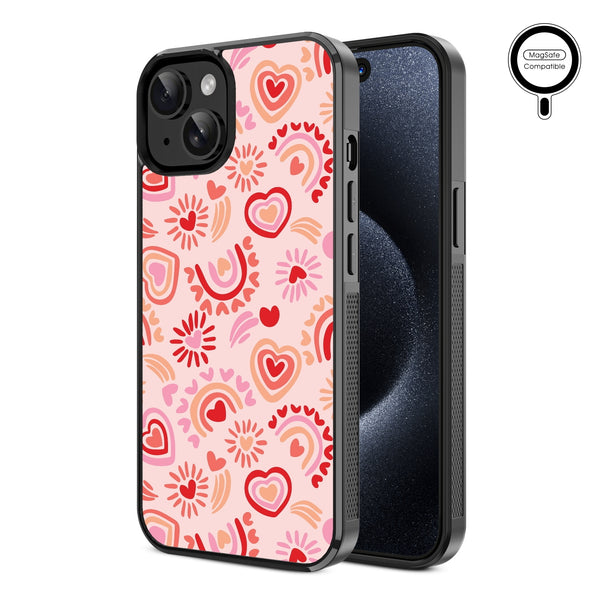 MyBat Design Lab Series MagSafe Case for Apple iPhone 17e / 16e / 14 / 13 - Beaming Love - MIP13CSLESMSM095-2.jpg