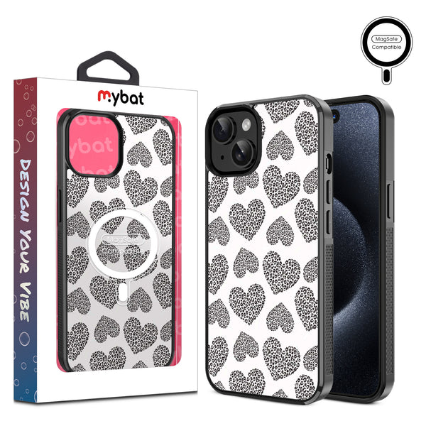 MyBat Design Lab Series MagSafe Case for Apple iPhone 17e / 16e / 14 / 13 - Leopard Print Hearts - MIP13CSLESMSM098-1.jpg