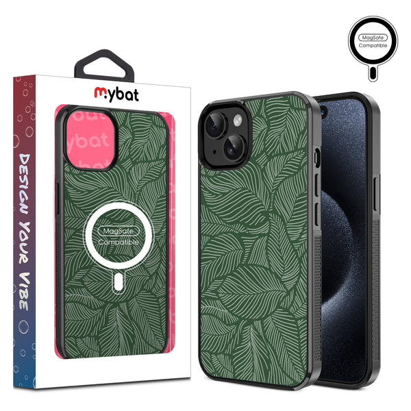 MyBat Design Lab Series MagSafe Case for Apple iPhone 17e / 16e / 14 / 13 - Leaves - MIP13CSLESMSM125-1.jpg