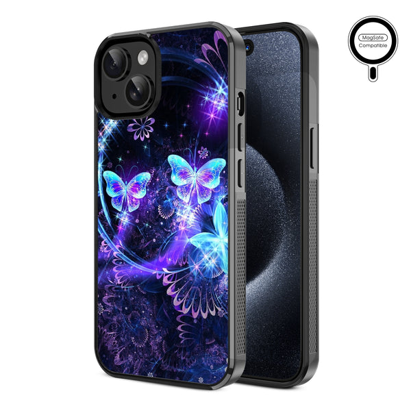 MyBat Design Lab Series MagSafe Case for Apple iPhone 17e / 16e / 14 / 13 - Butterfly Magic - MIP13CSLESMSM164-2.jpg