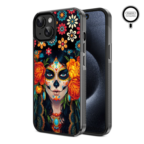 MyBat Design Lab Series MagSafe Case for Apple iPhone 17e / 16e / 14 / 13 - Dia De Los Muertos - MIP13CSLESMSM167-2.jpg