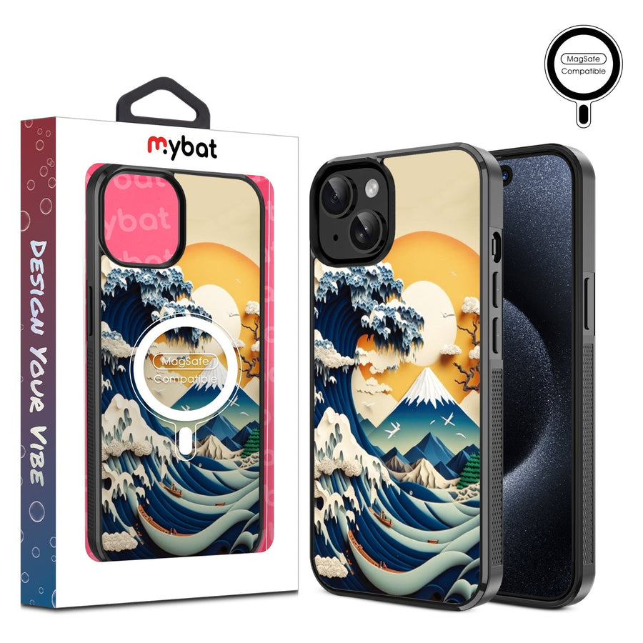 MyBat Design Lab Series MagSafe Case for Apple iPhone 17e / 16e / 14 / 13 - The Great Wave