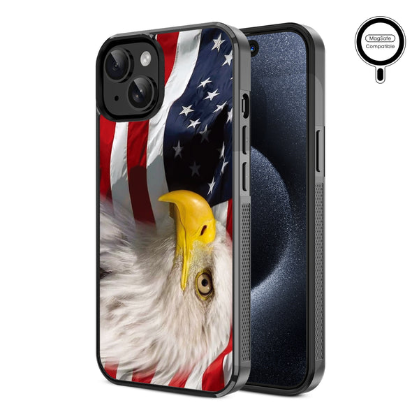 MyBat Design Lab Series MagSafe Case for Apple iPhone 17e / 16e / 14 / 13 - Soaring with Liberty - MIP13CSLESMSM181-2.jpg