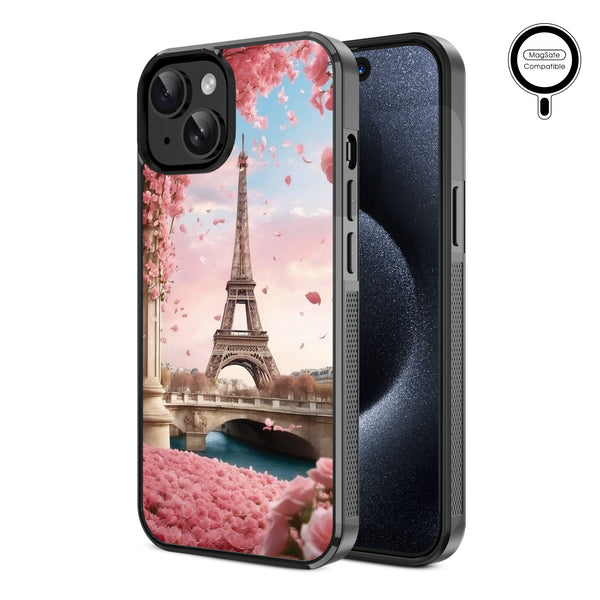MyBat Design Lab Series MagSafe Case for Apple iPhone 17e / 16e / 14 / 13 - Paris In Bloom - MIP13CSLESMSM183-2.jpg