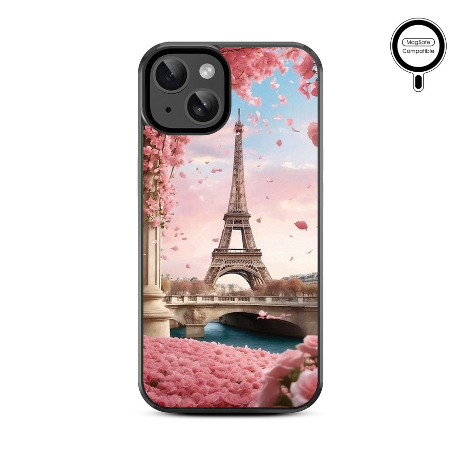 MyBat Design Lab Series MagSafe Case for Apple iPhone 17e / 16e / 14 / 13 - Paris In Bloom