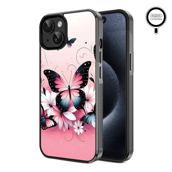MyBat Design Lab Series MagSafe Case for Apple iPhone 17e / 16e / 14 / 13 - Butterfly Bouquet - MIP13CSLESMSM184-2.jpg