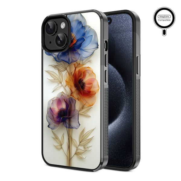 MyBat Design Lab Series MagSafe Case for Apple iPhone 17e / 16e / 14 / 13 - Pressed Flowers - MIP13CSLESMSM185-2.jpg
