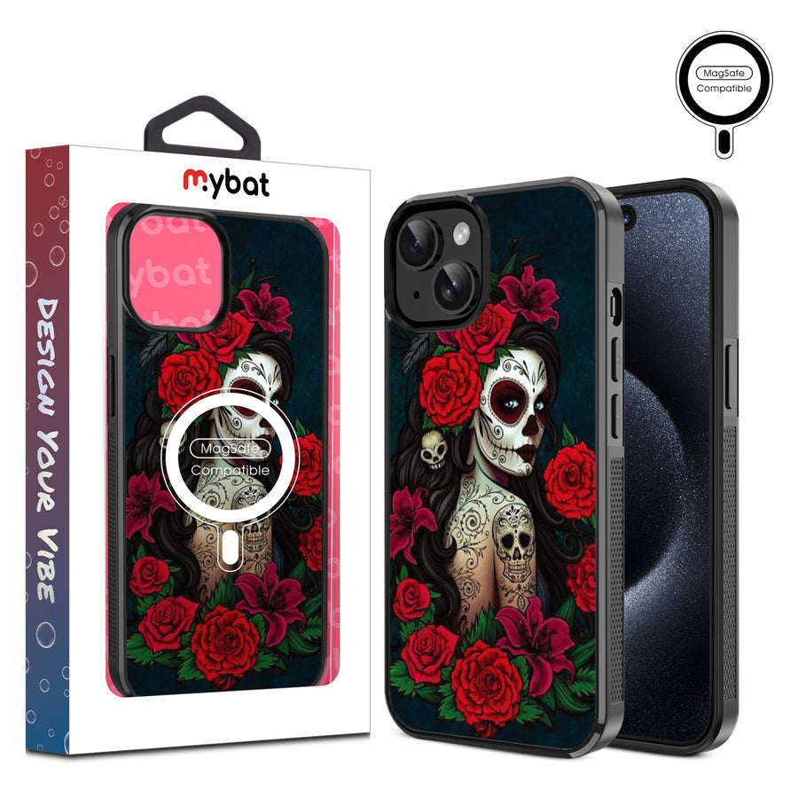 MyBat Design Lab Series MagSafe Case for Apple iPhone 17e / 16e / 14 / 13 - Lady Of The Dead - MIP13CSLESMSM189-1.jpg