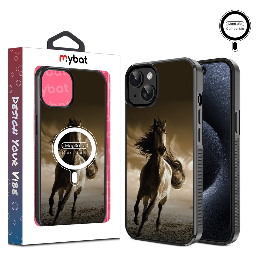 MyBat Design Lab Series MagSafe Case for Apple iPhone 17e / 16e / 14 / 13 - Wild Horse
