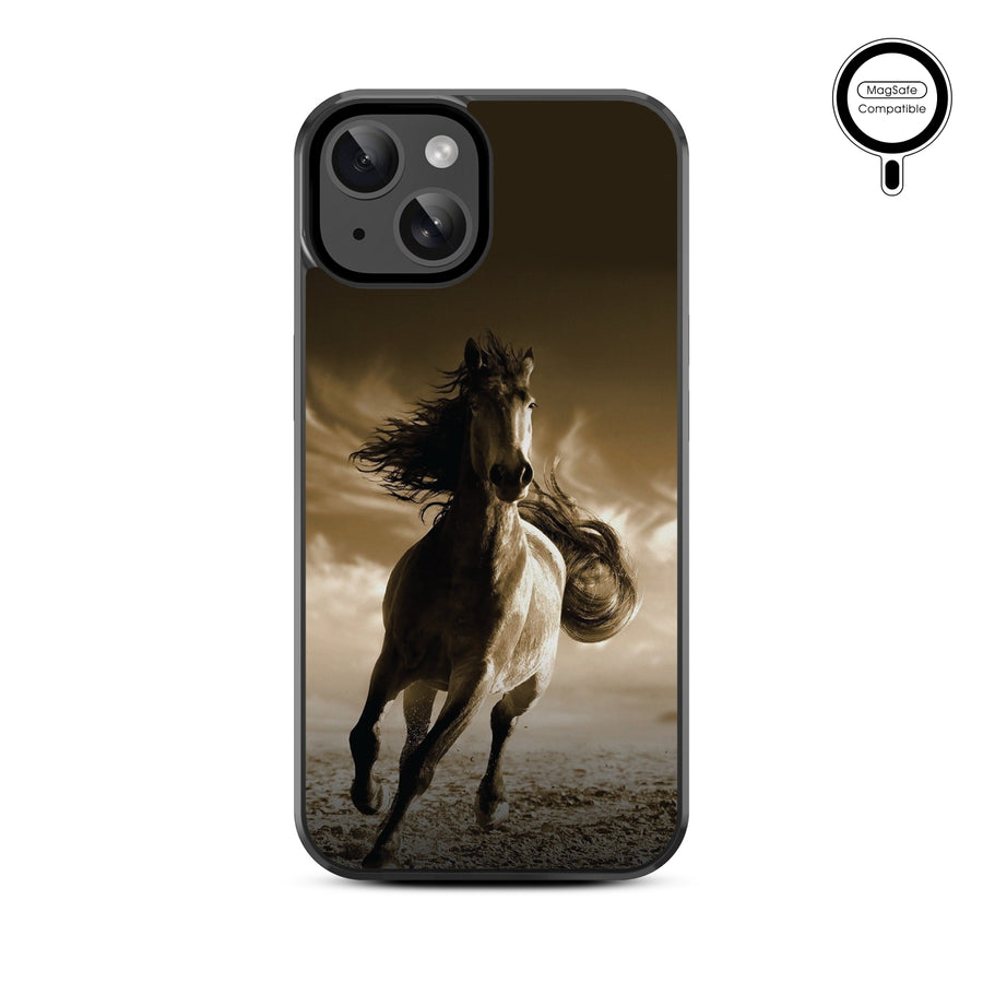 MyBat Design Lab Series MagSafe Case for Apple iPhone 17e / 16e / 14 / 13 - Wild Horse - MIP13CSLESMSM212-3.jpg
