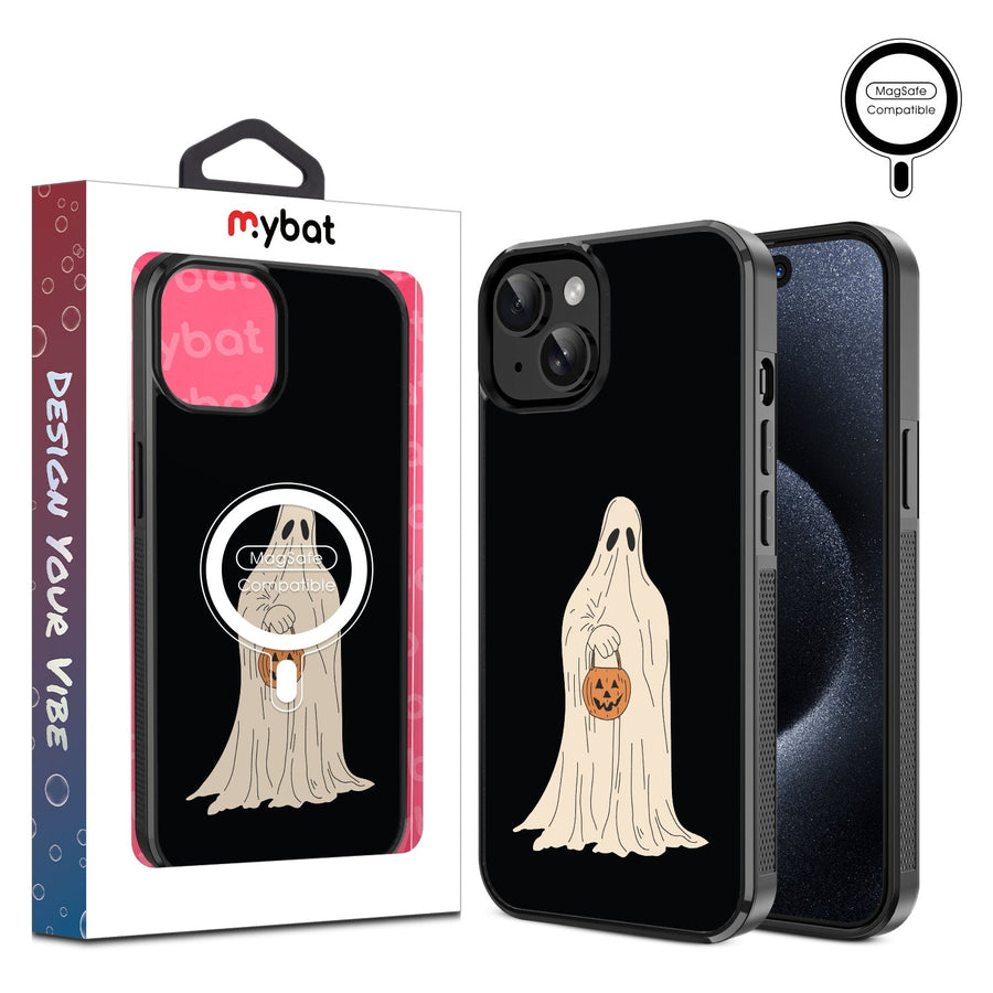 MyBat Design Lab Series MagSafe Case for Apple iPhone 17e / 16e / 14 / 13 - Happy Haunting