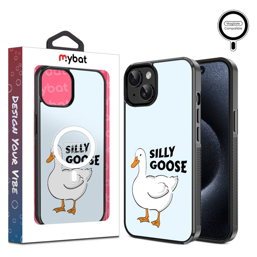 MyBat Design Lab Series MagSafe Case for Apple iPhone 17e / 16e / 14 / 13 - Silly Goose